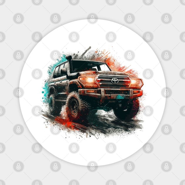 Toyota Land Cruiser Magnet by Vehicles-Art